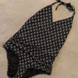 Old Navy Patterned Halter One Piece Swimsuit